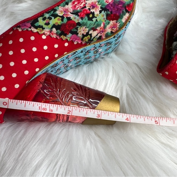 ❌ Irregular Choice Red Stick Of Rock Lucite Heels - Picture 13 of 16